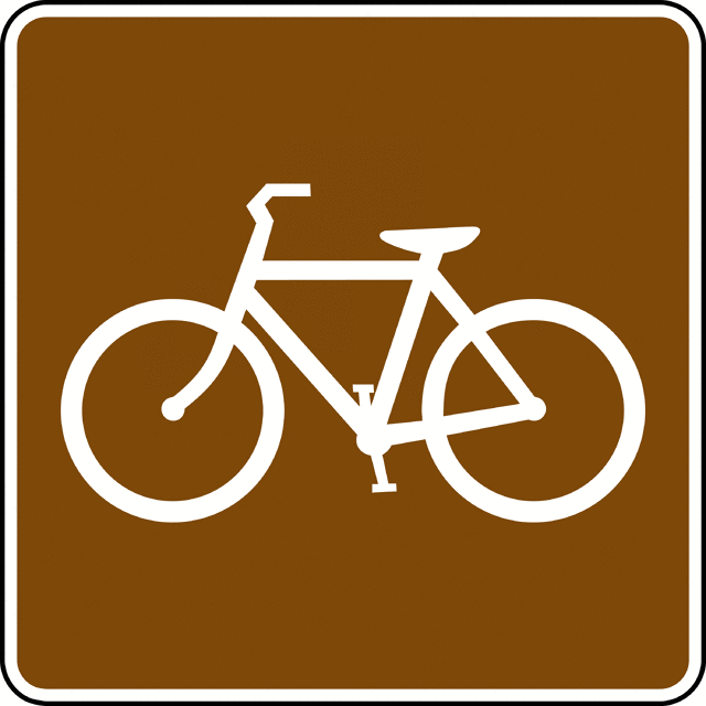 Color etc . Clipart bicycle bike trail