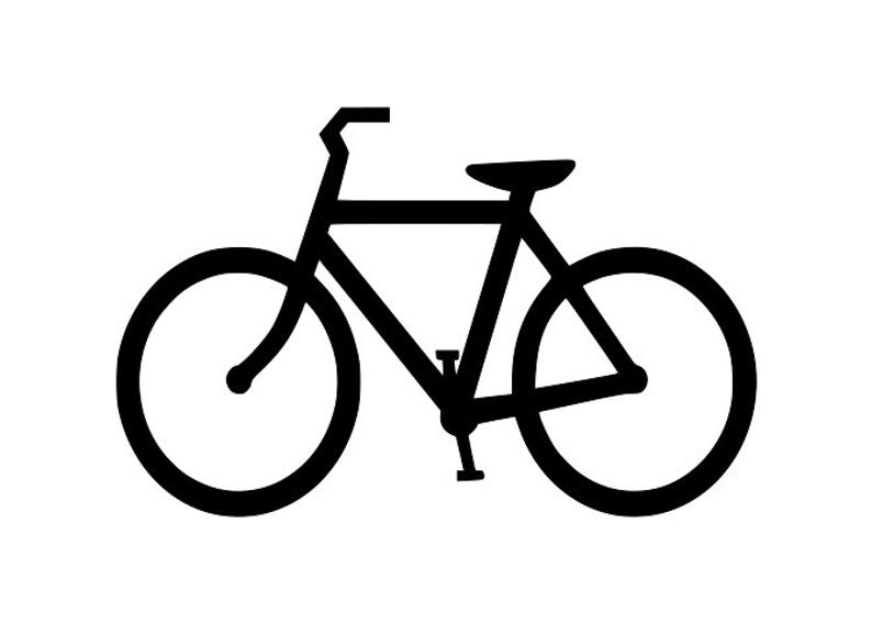 clipart bike silhouette