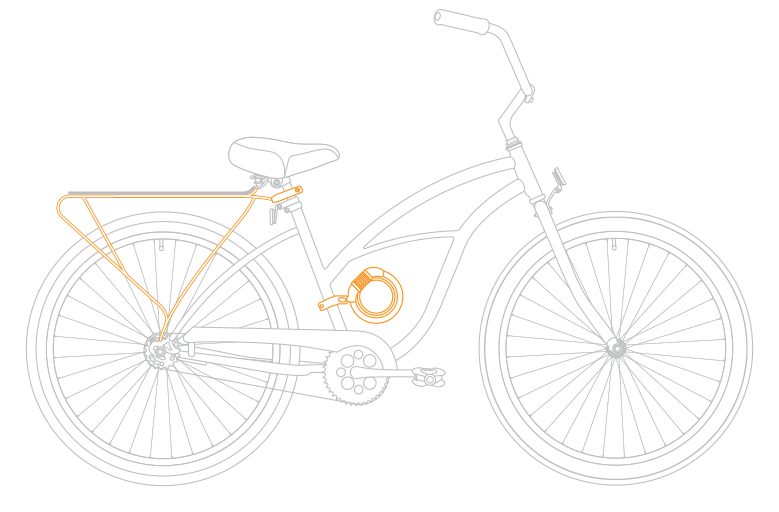 clipart bicycle coral mint