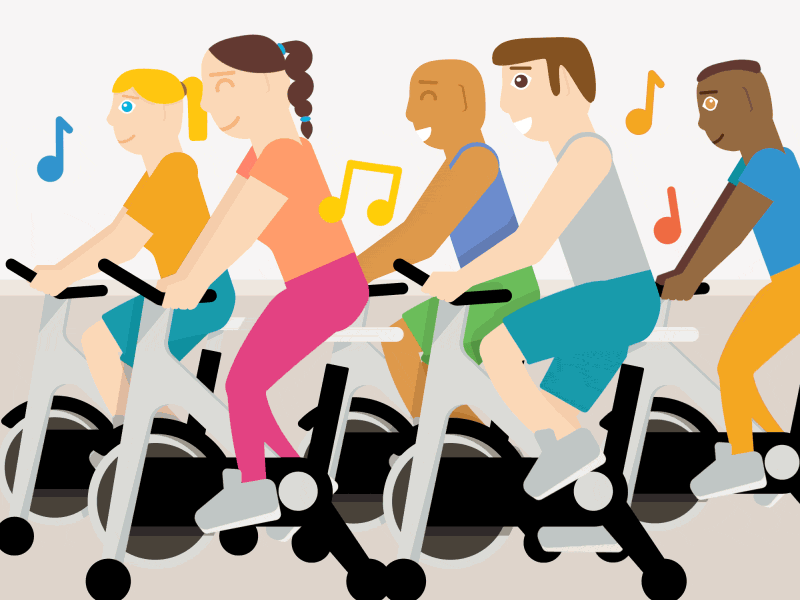 cycle clipart cycling class