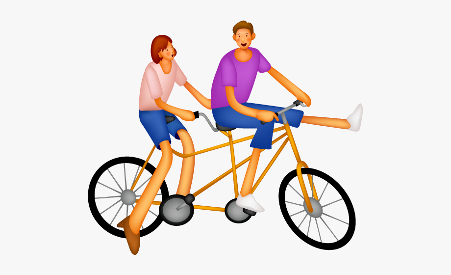 clipart bicycle double bike