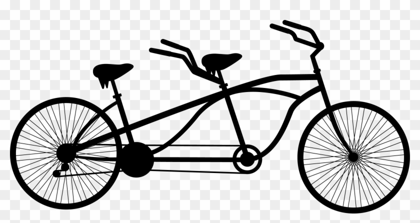 clipart bicycle double bike
