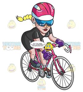 A cycling enthusiast . Cycle clipart female cyclist