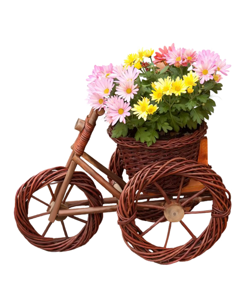 clipart bike flower