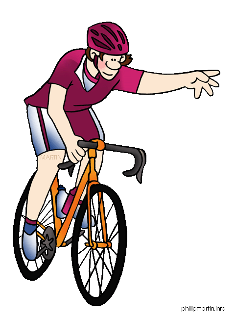 clipart kids cycling