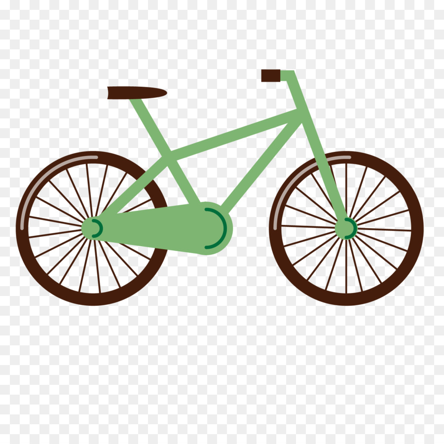 Yellow background frame . Clipart bicycle illustration