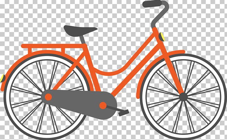 cycle clipart orange bike