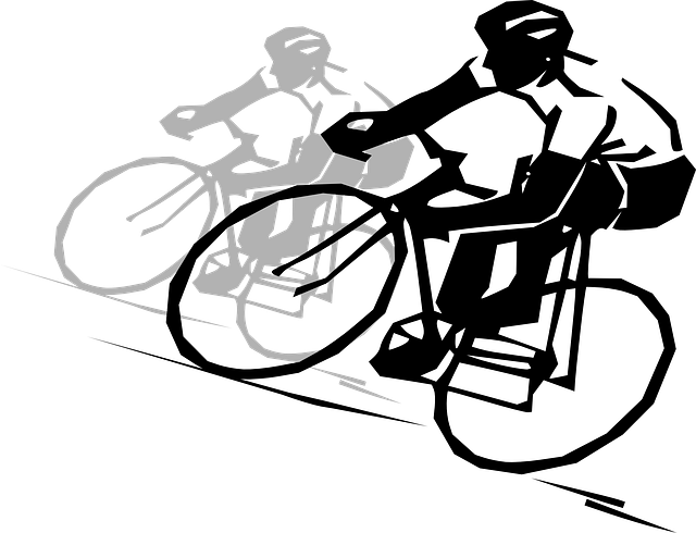 clipart bicycle slow cycle race