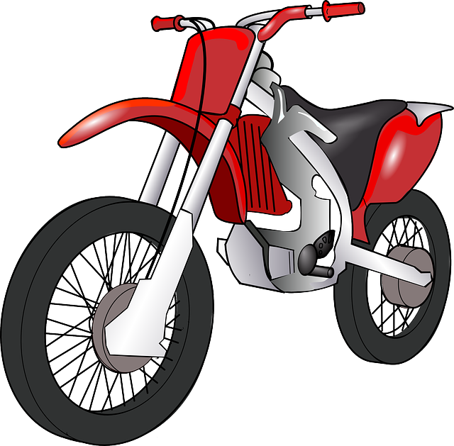 Ter nny motocykel transport. Clipart bike transportation