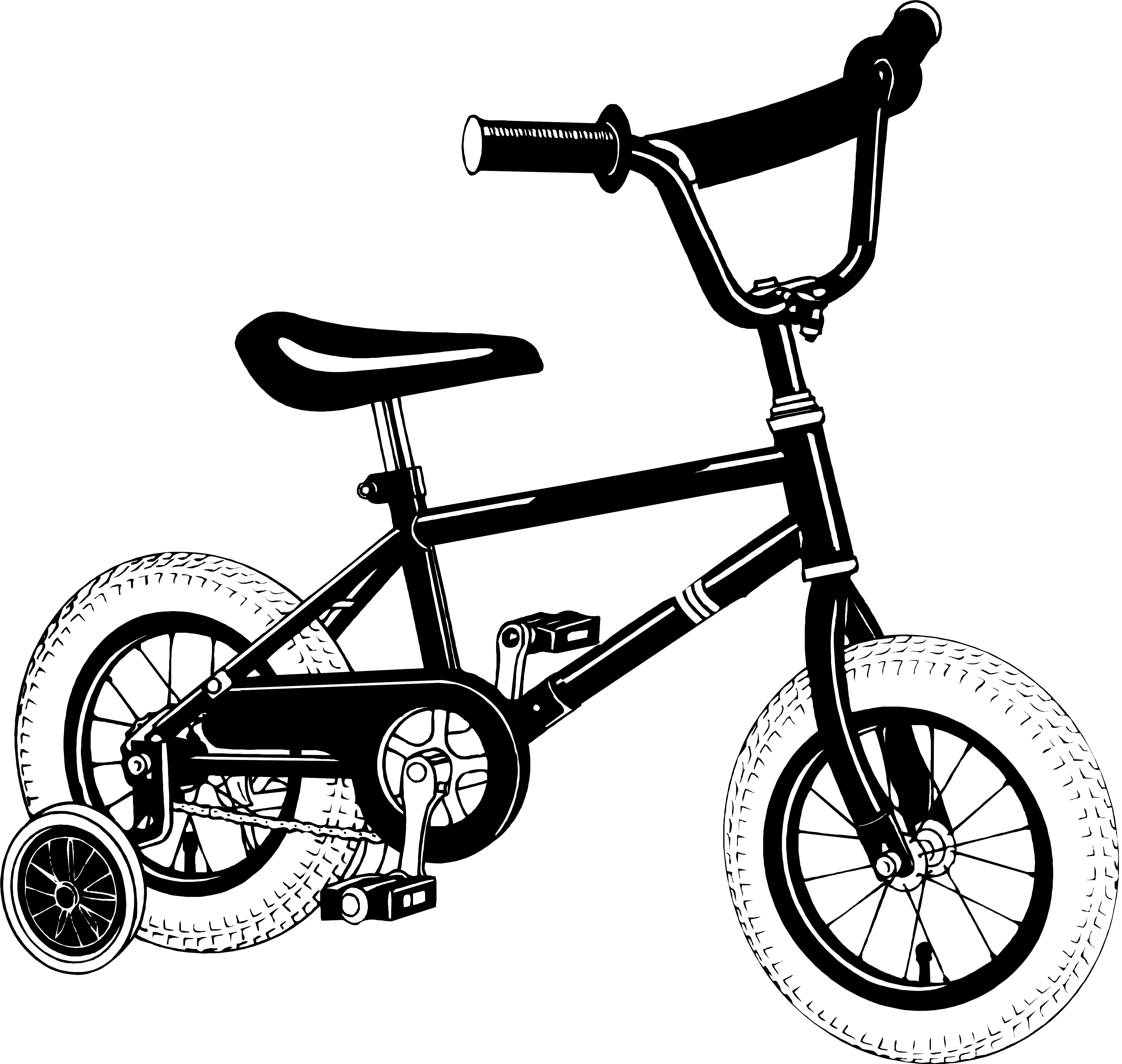clipart bicycle training wheel clipart