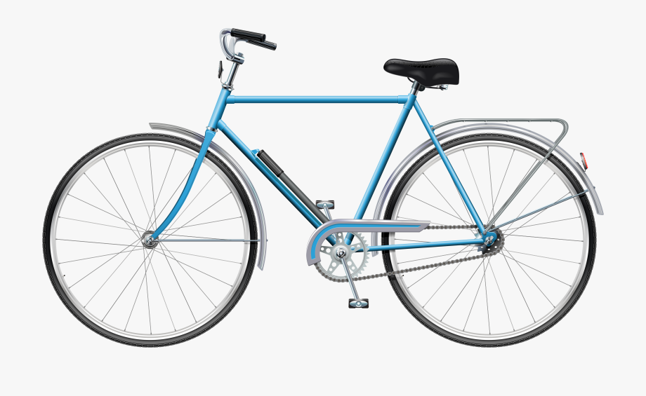 Clipart bicycle transportation. Blue png clip art