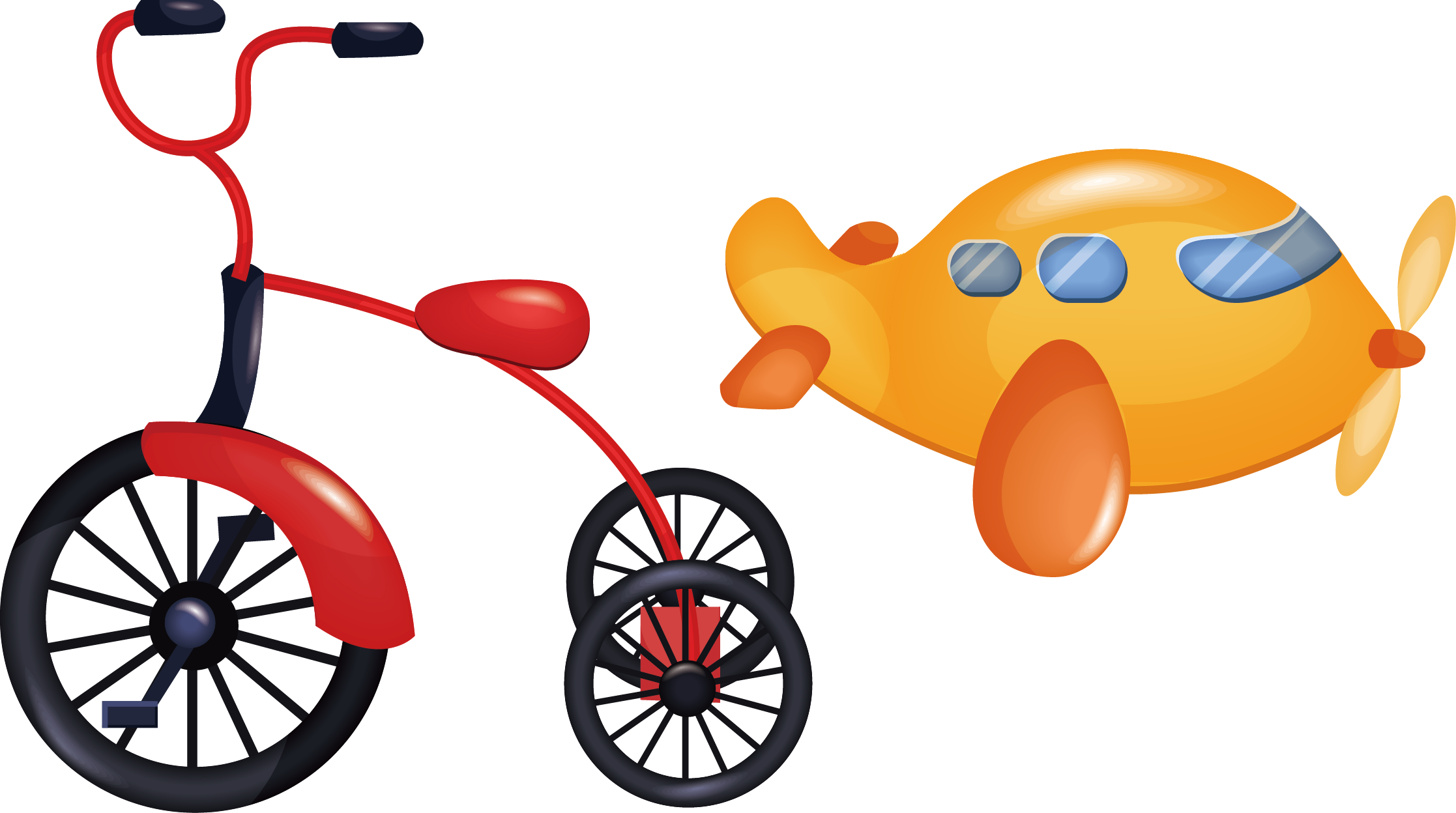Clipart bicycle tricycle. Motorized clip art kids