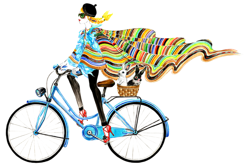 clipart bicycle watercolor