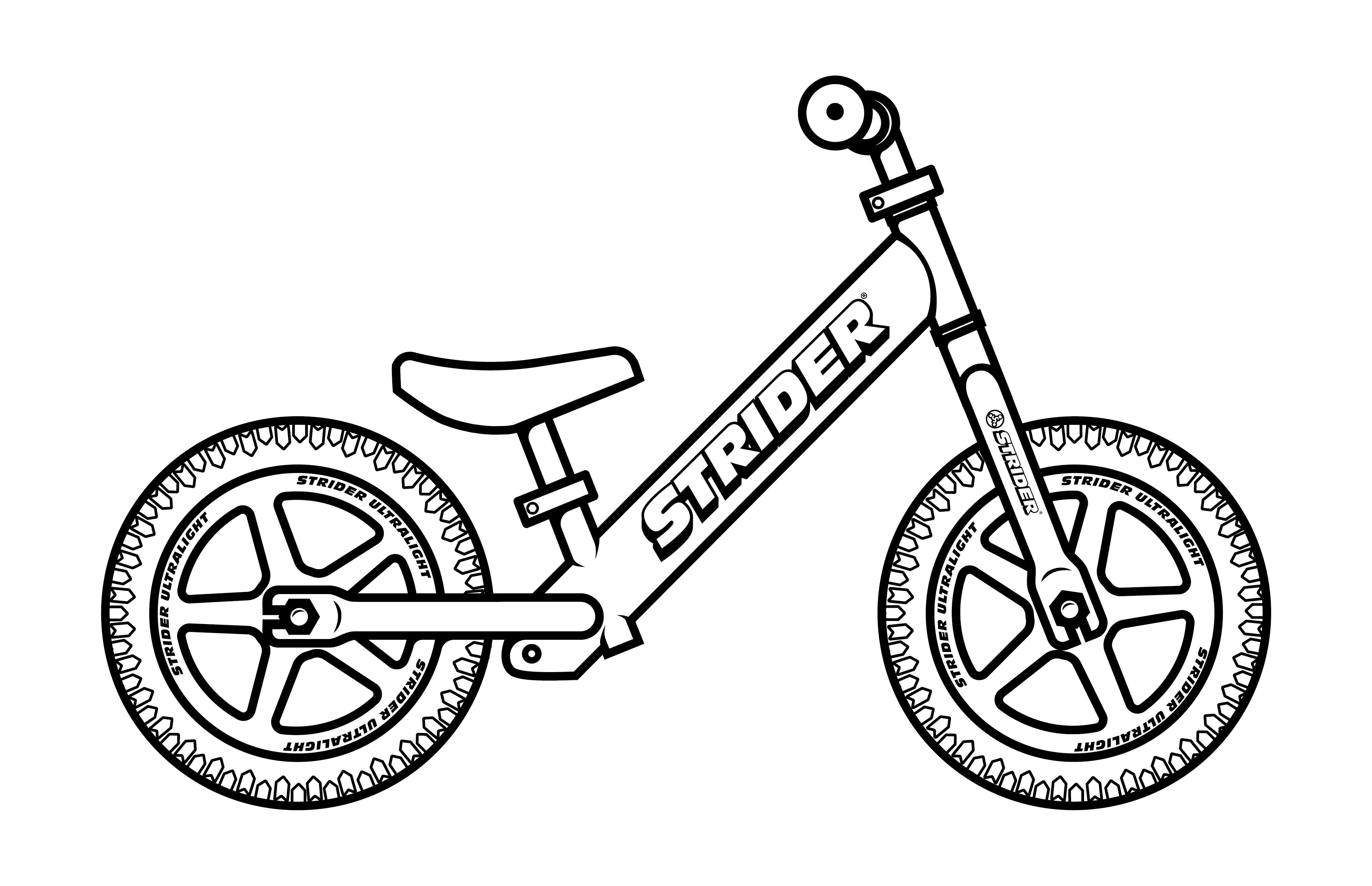 outline clipart motorcycle