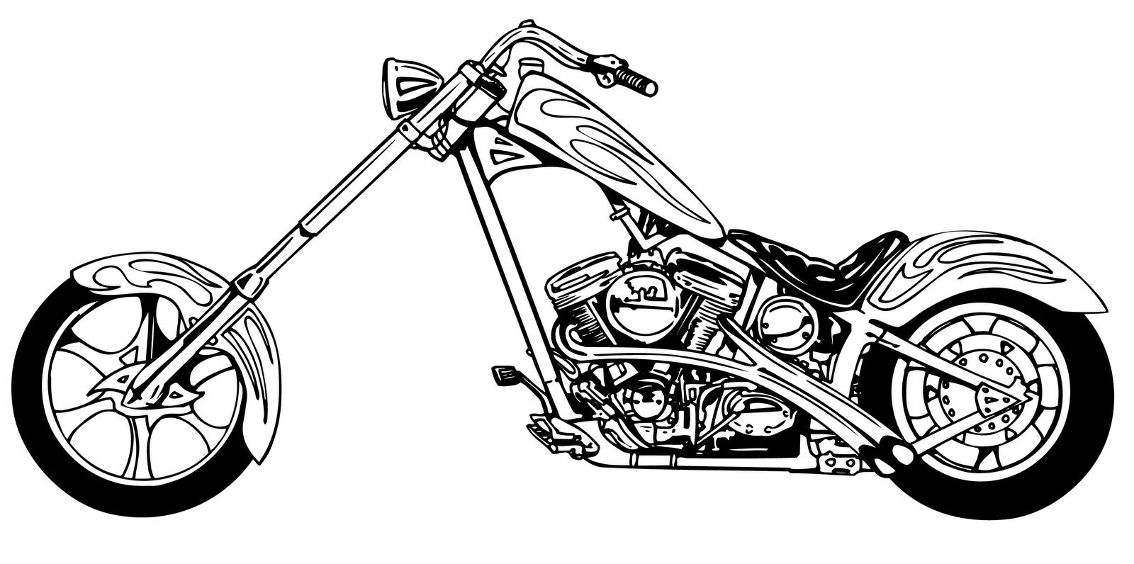 motorcycle clipart motorcycle chopper