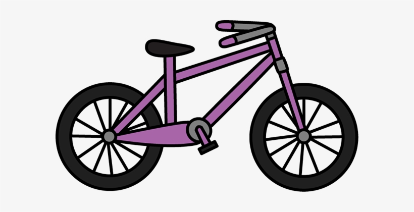 Clipart bike cartoon. Purple library stock ride