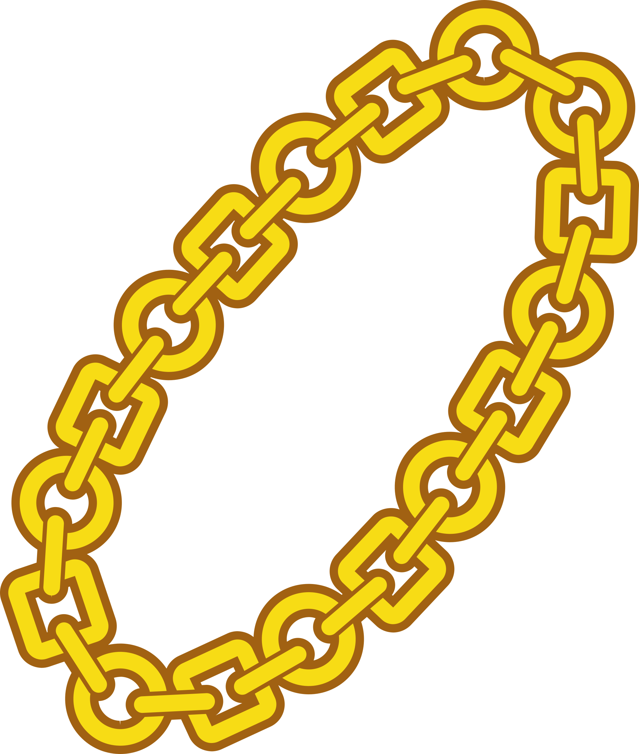 spelling clipart chain