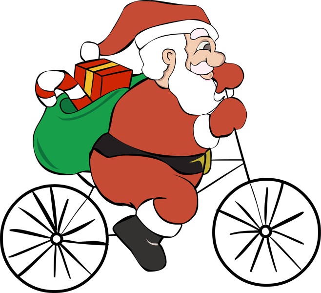 Bicycle clipart christmas. Free cliparts download clip