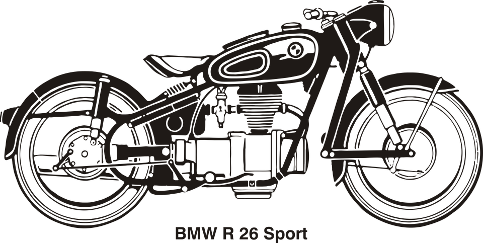 clipart sports motorbike