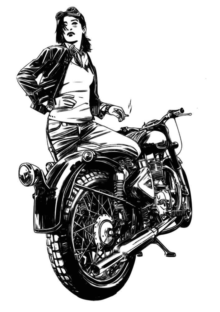 clipart bike moto