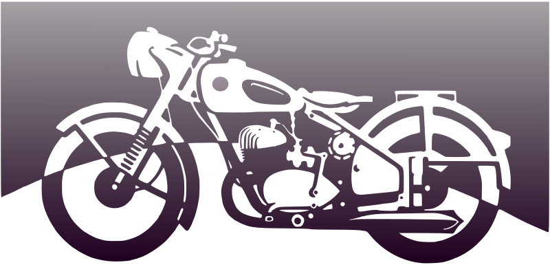 outline clipart motorcycle