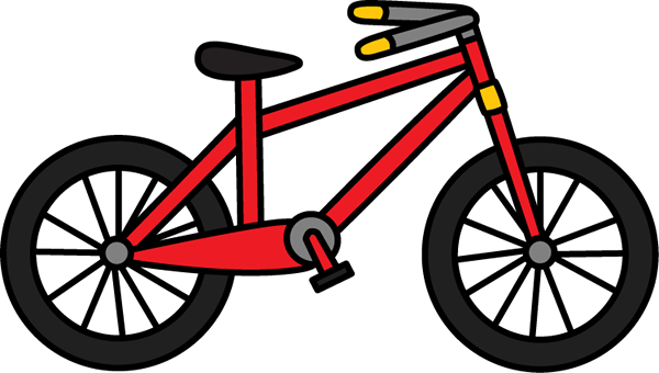 clipart bike red