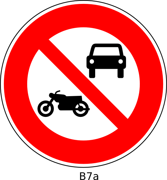 clipart bike sign