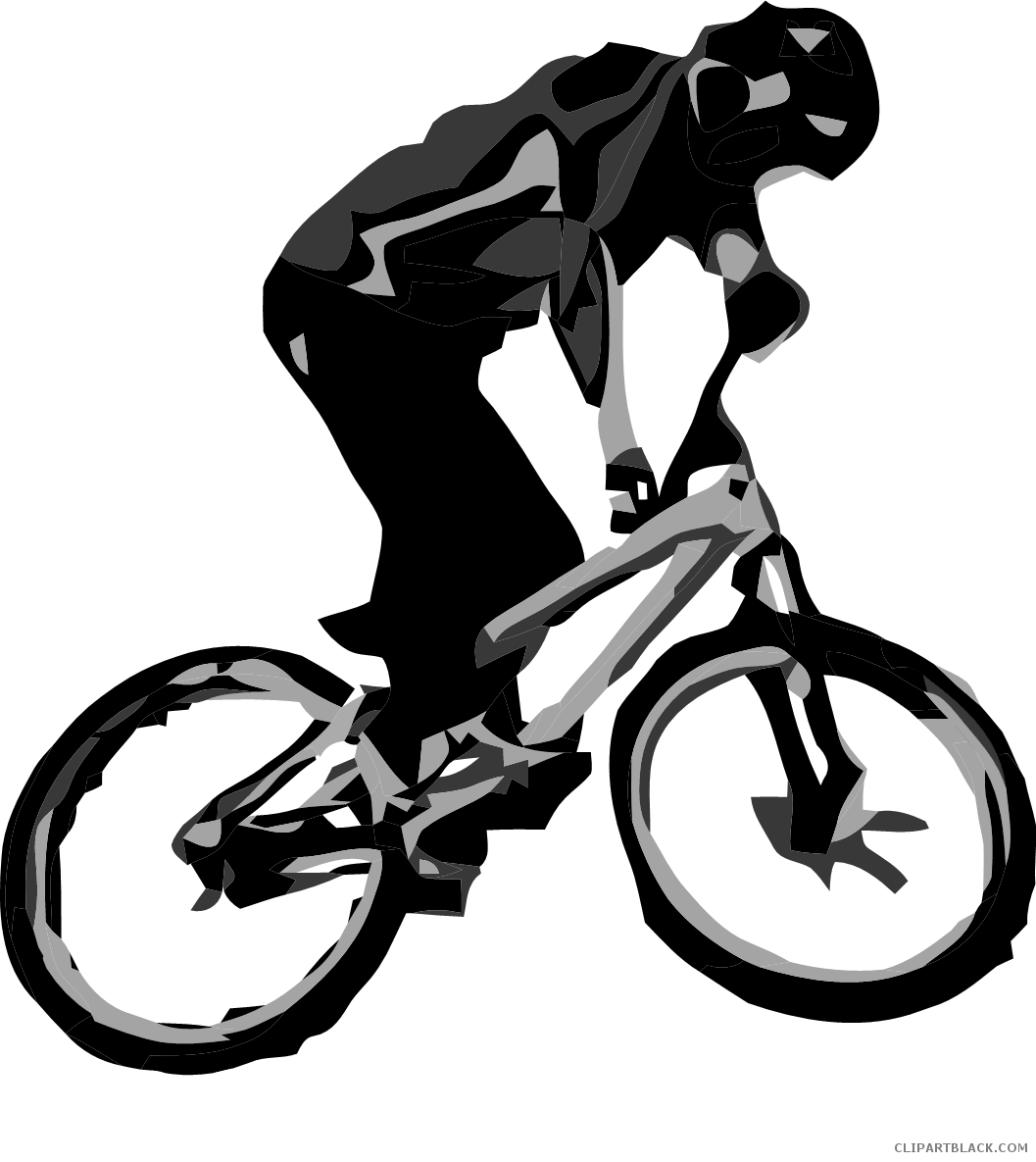 Clipart bike transportation. Free black white images