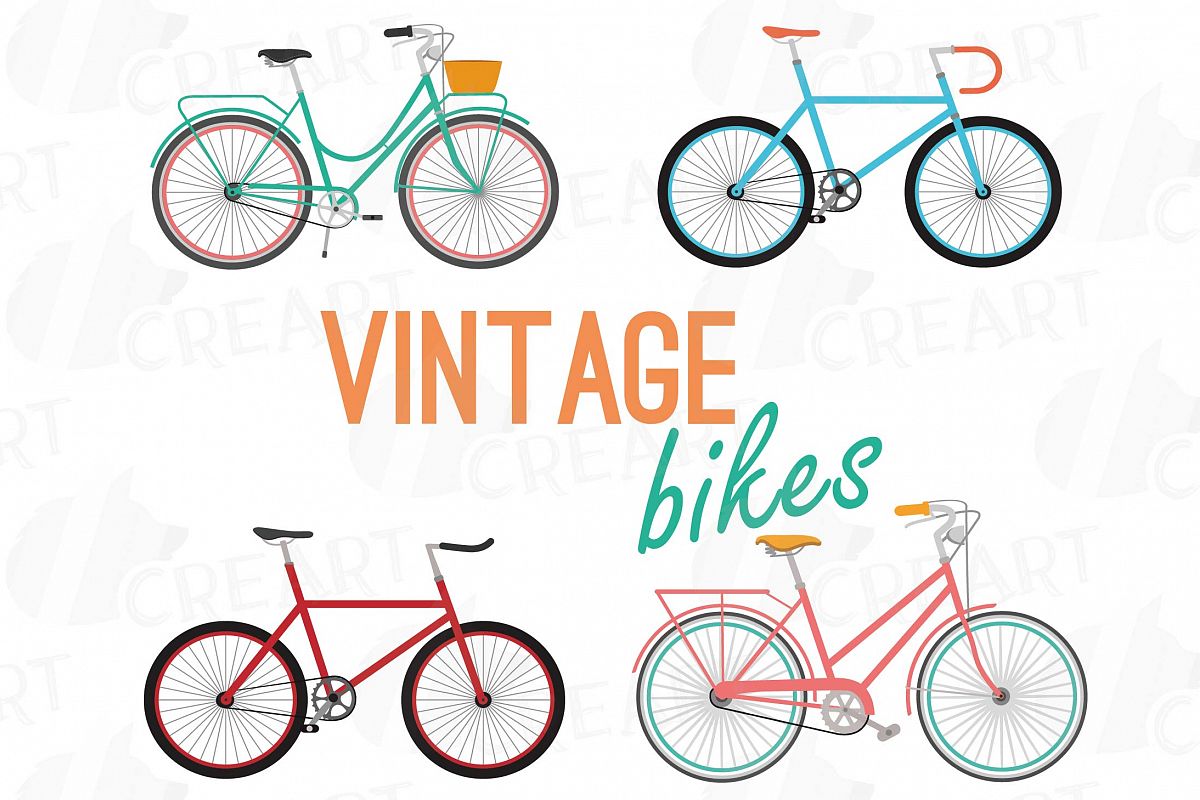 clipart bike vintage bicycle