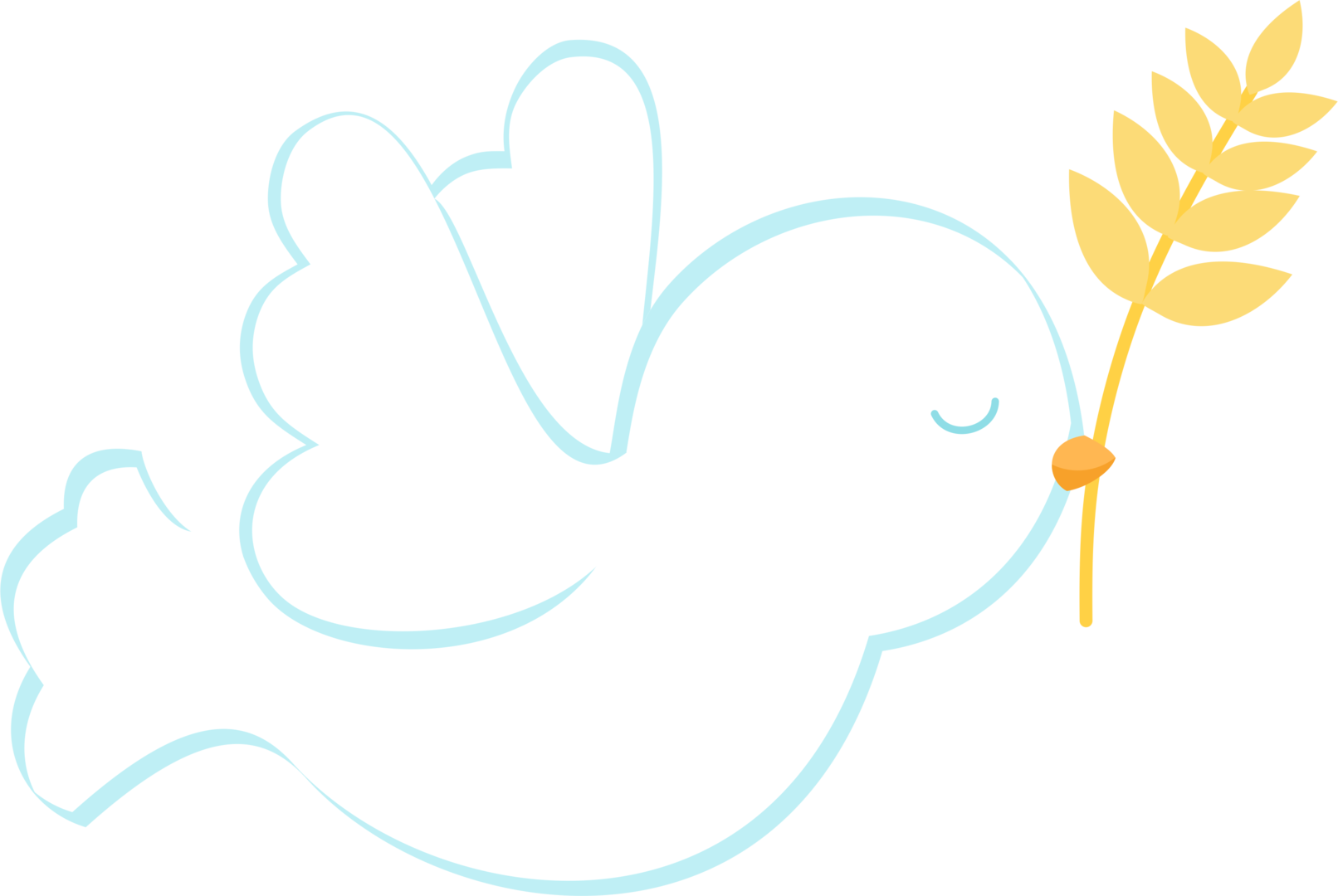 doves clipart first communion