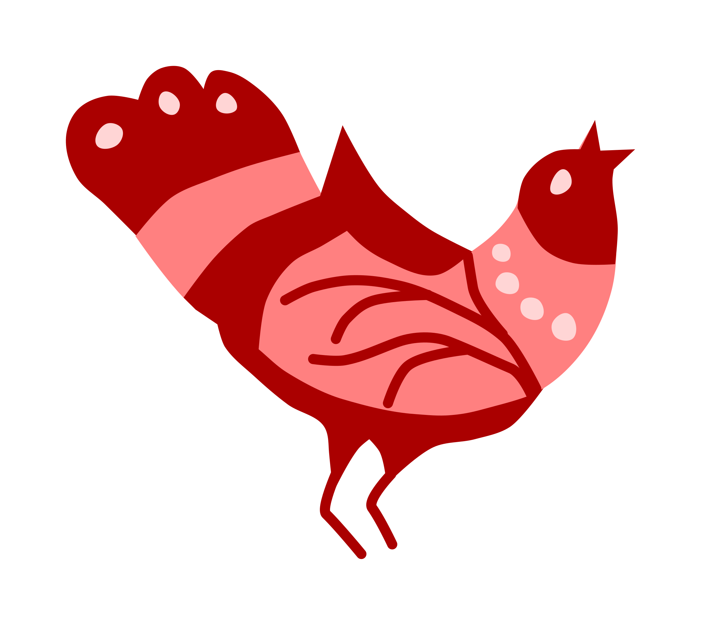 compass clipart rooster