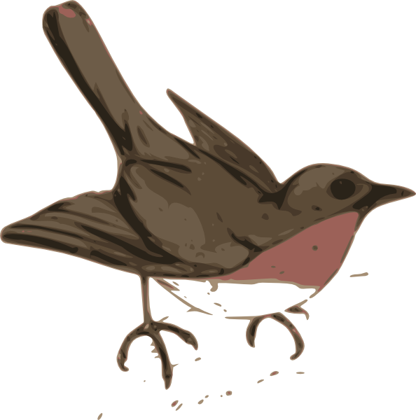 clipart bird brown