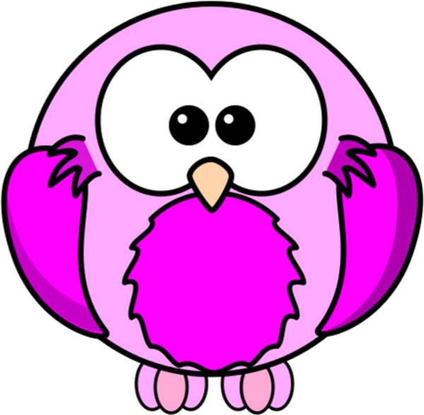Clipart bird cartoon. Lilac pink robin free