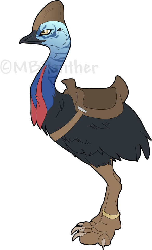 Chloe the by mbpanther. Clipart bird cassowary