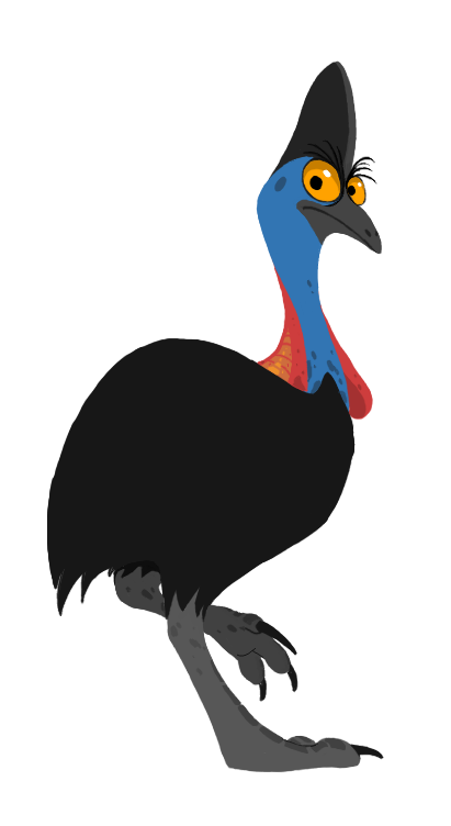 By promilie on deviantart. Clipart bird cassowary