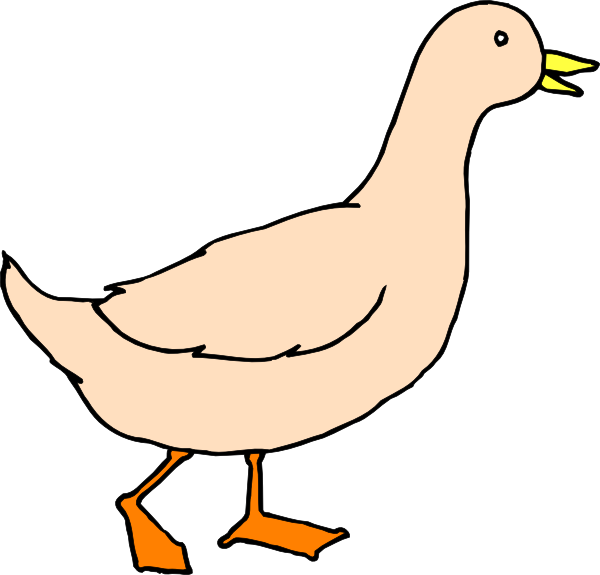 Simple walking art clip. Ducks clipart duck walk
