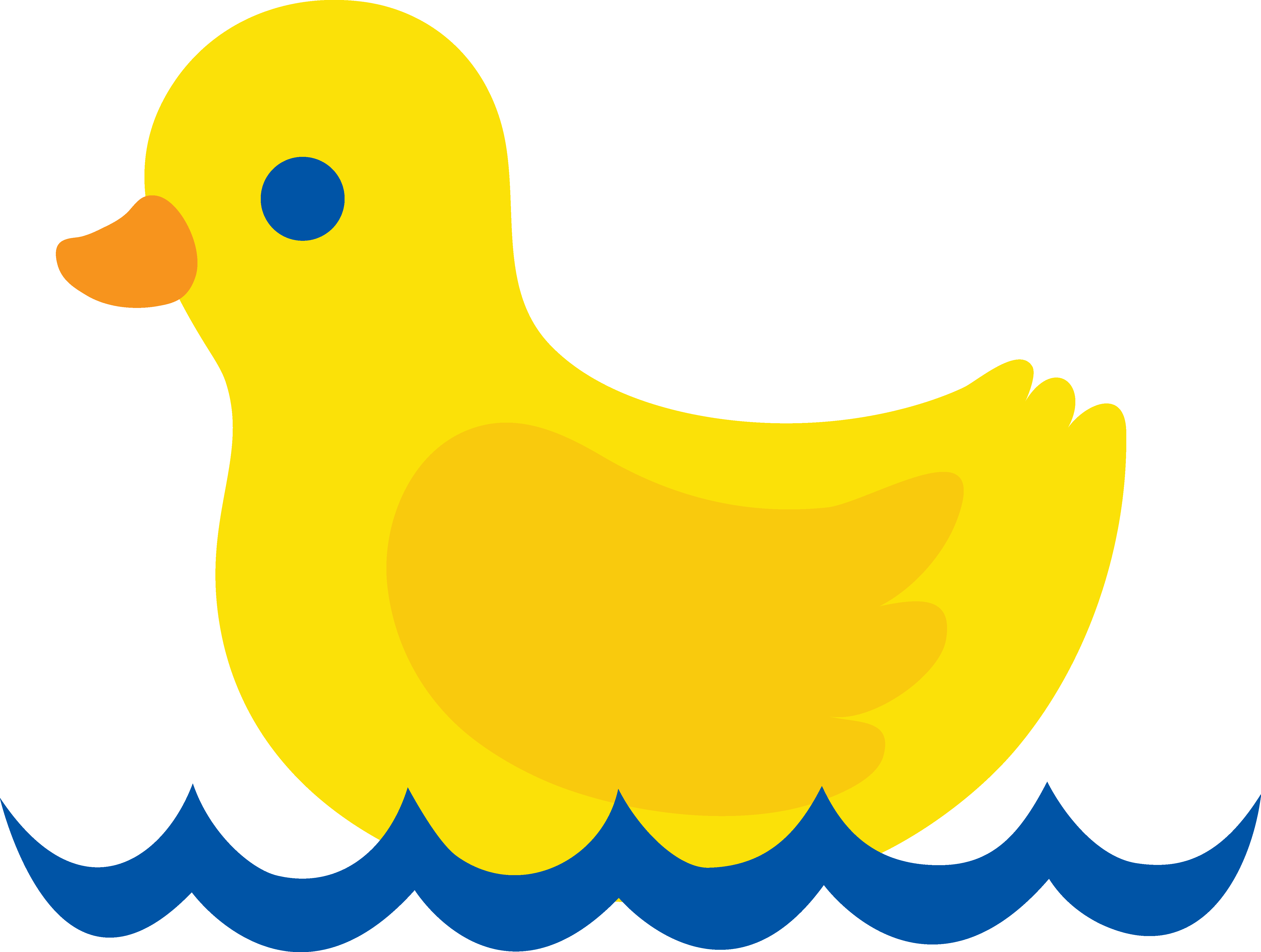 Floating duck . White clipart ducks