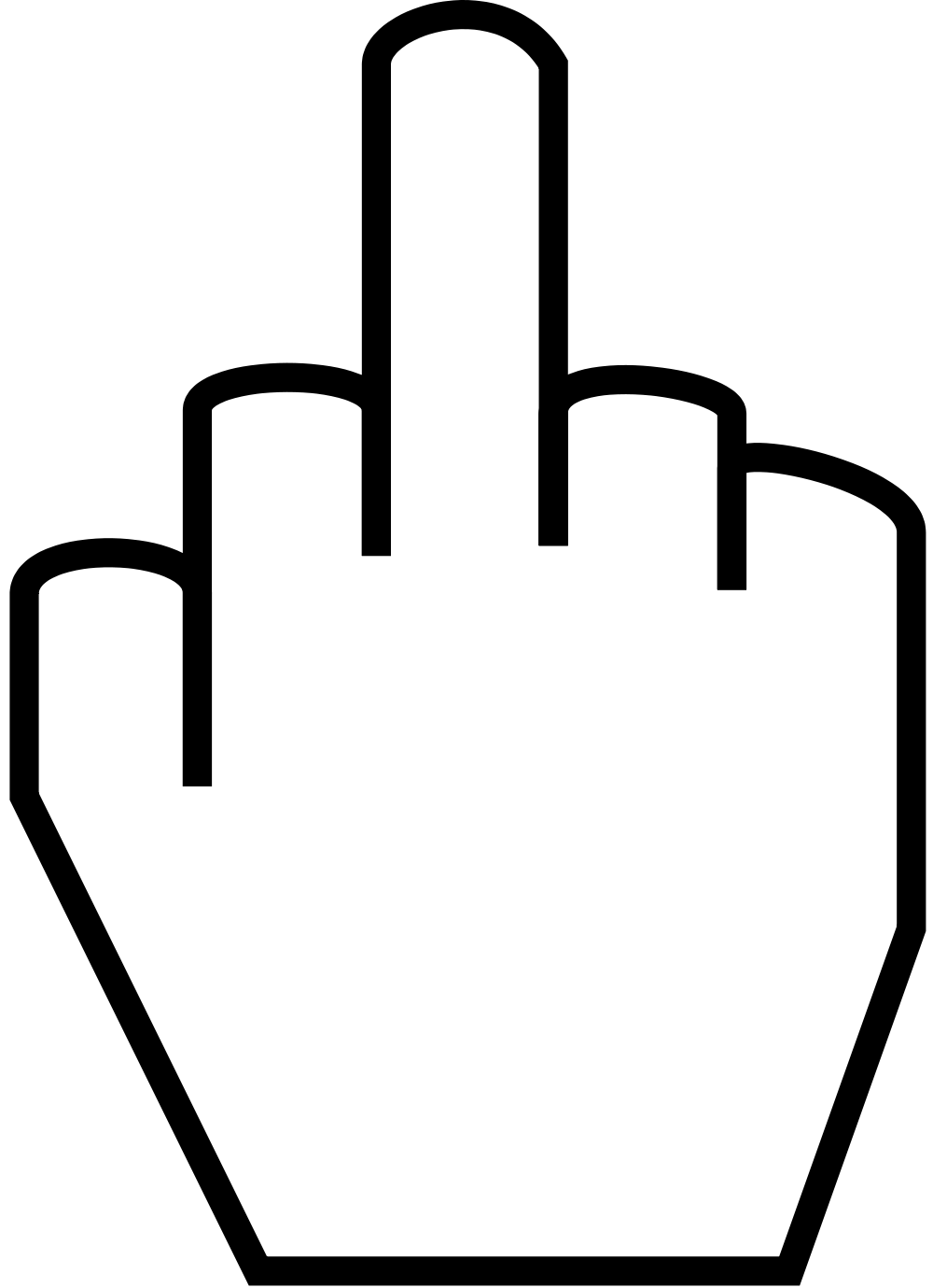 File the middle svg. Finger clipart dxf