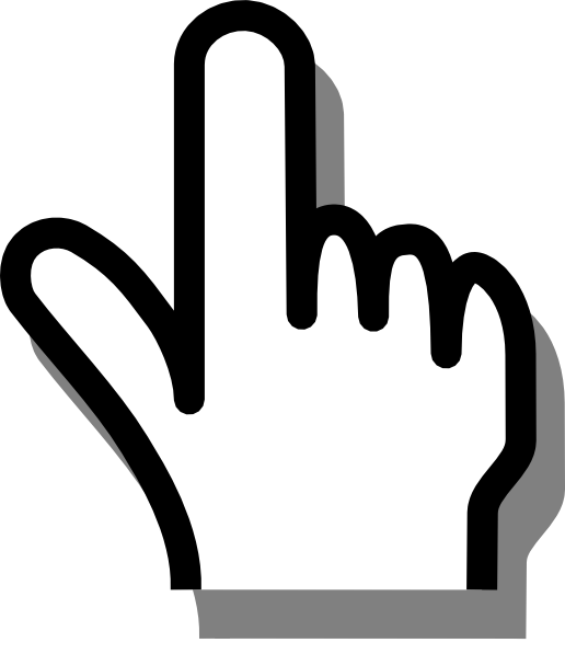 Middle clipartix . Handprint clipart finger