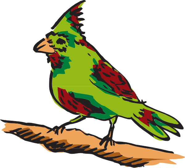 clipart bird green
