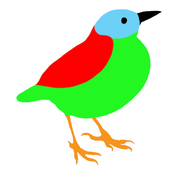 flying clipart colorful