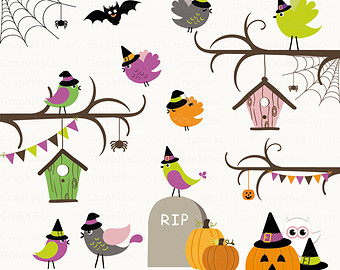 Free bird cliparts download. Clipart birds halloween