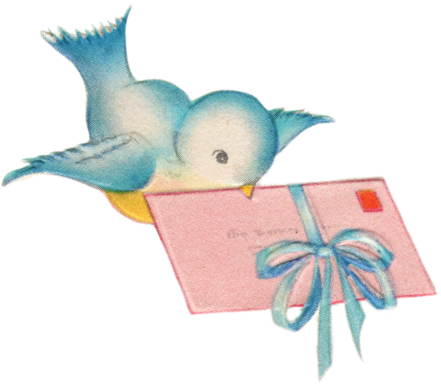 clipart bird mail