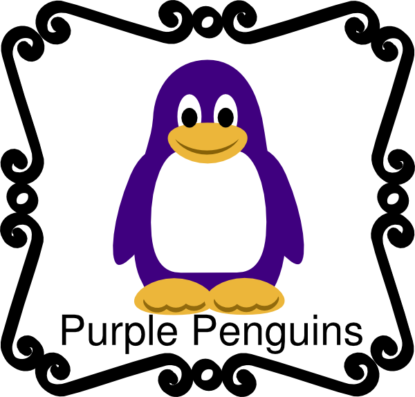 clipart penguin frame