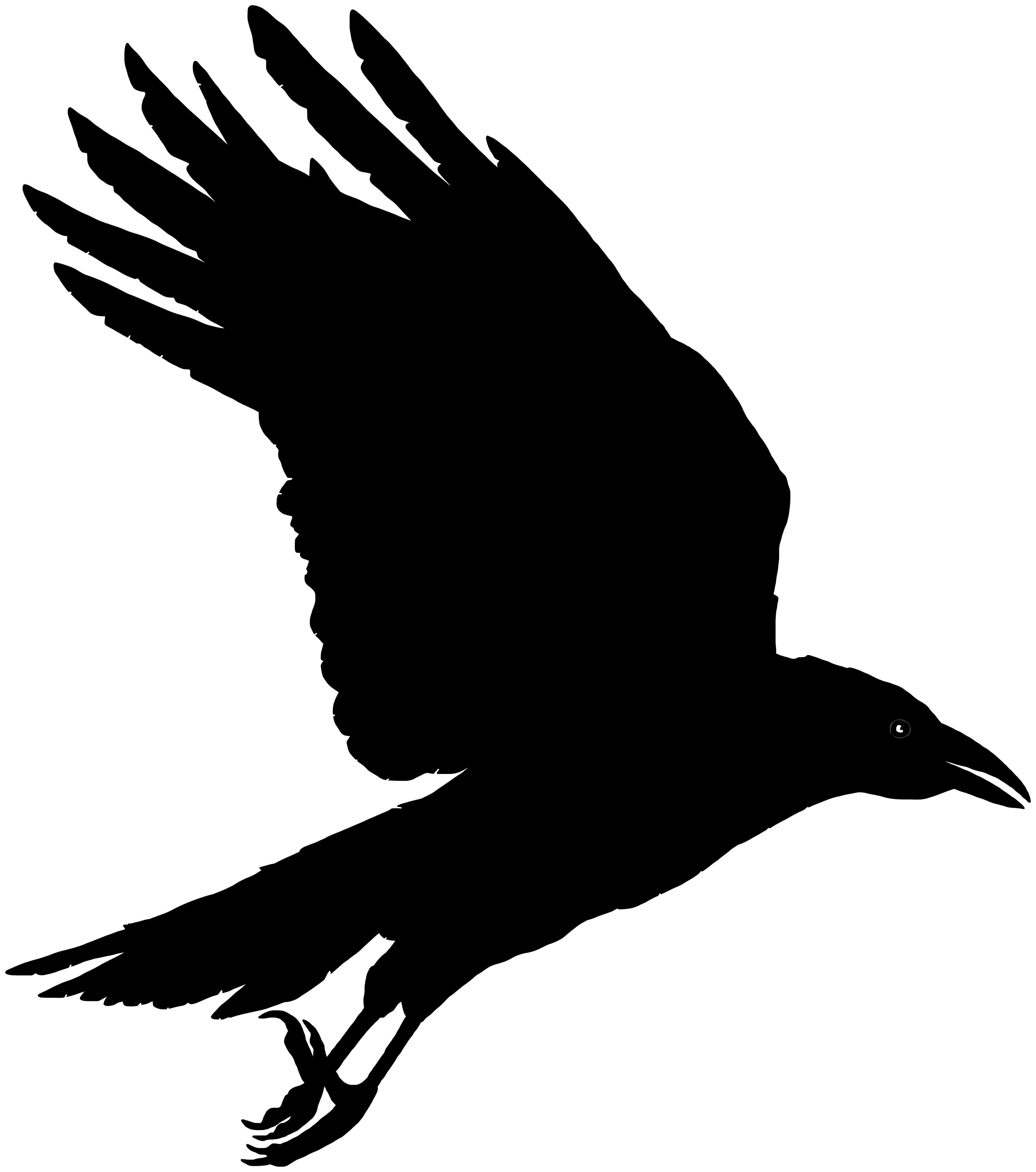 crow clipart printable