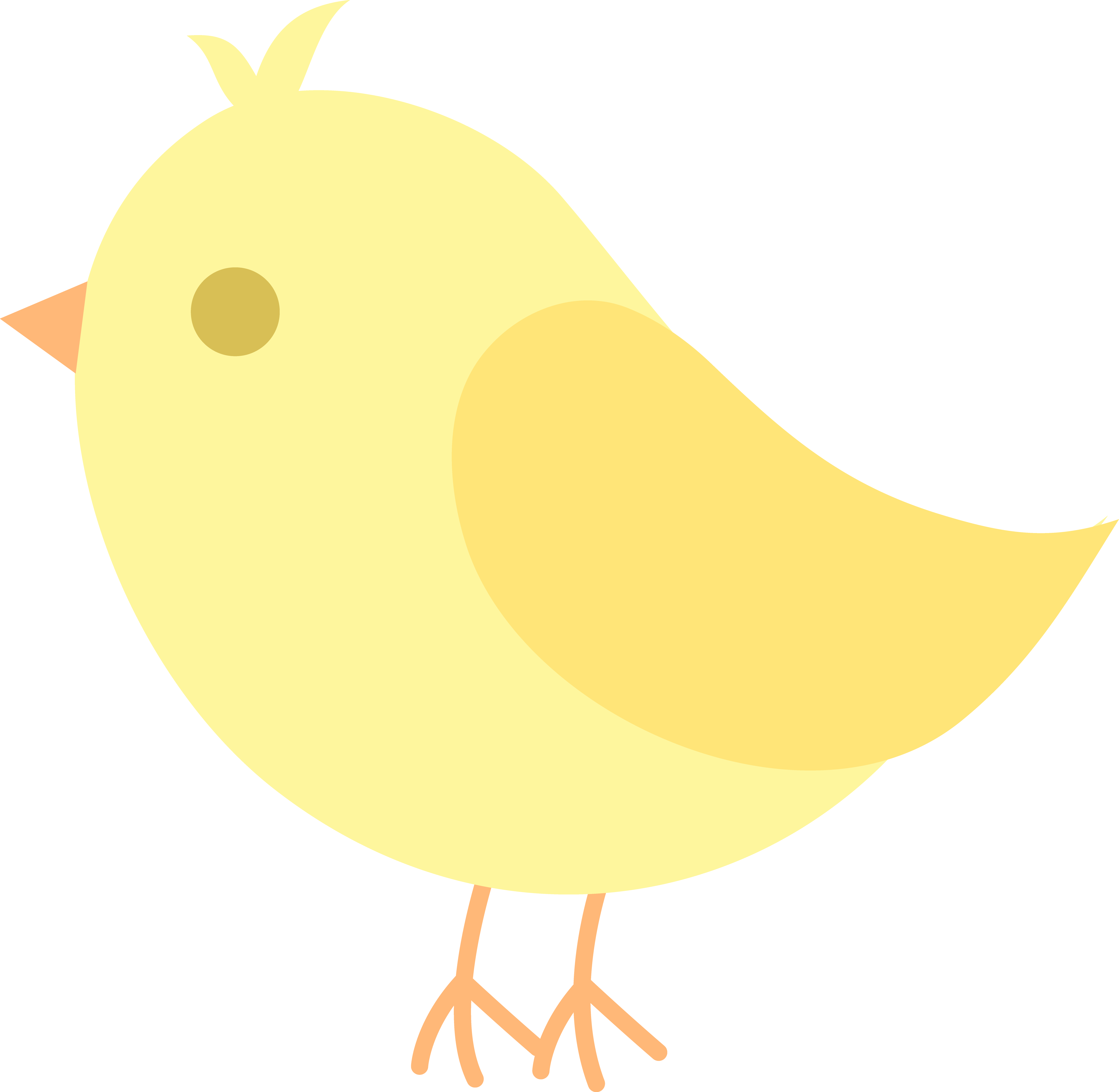 nest clipart yellow bird