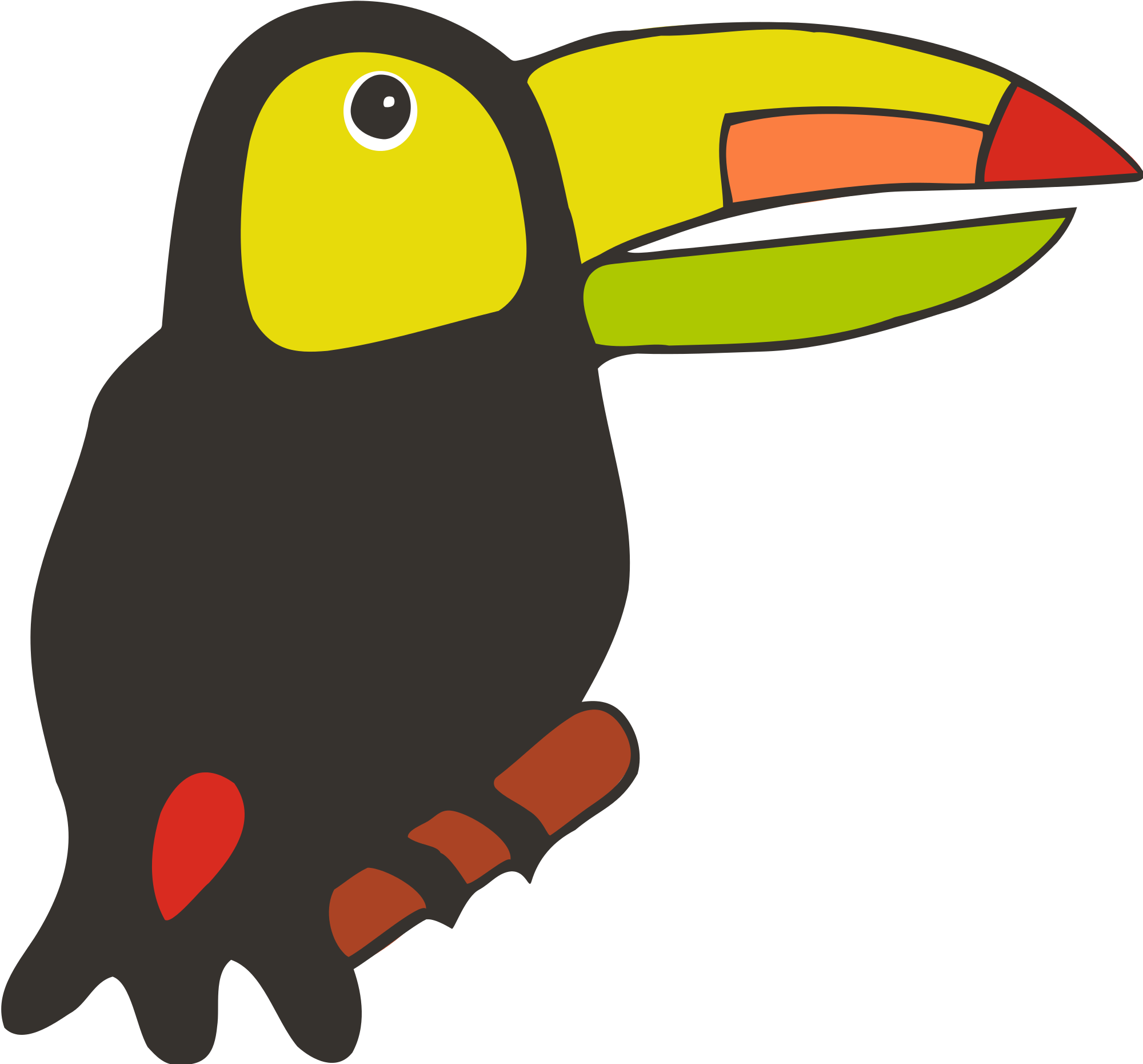 clipart birds tucan