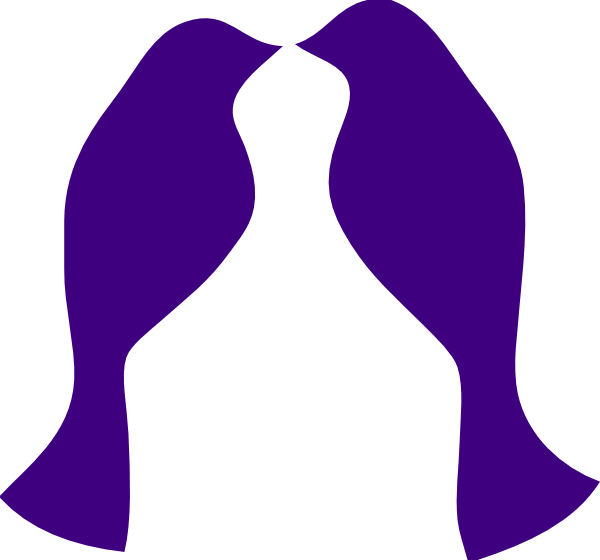 Purple love birds clip. Clipart bird violet