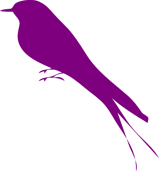 clipart birds lilac