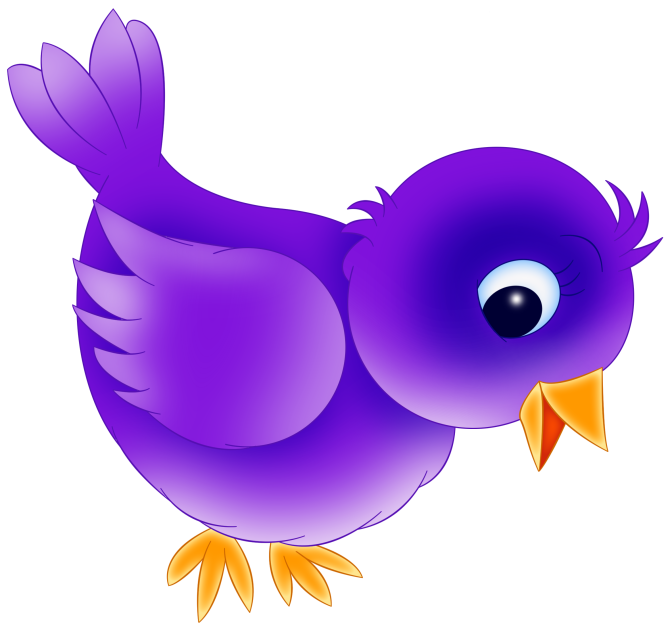 clipart bird violet